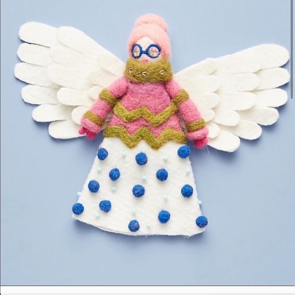 ISO ANTHRO QUIRKY ANGEL TREE TOPPER